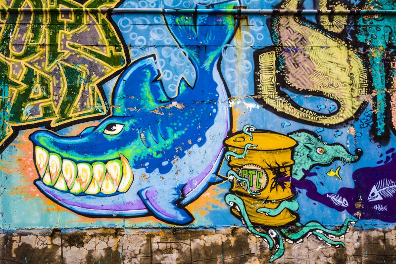 Abstract Art in Corridor